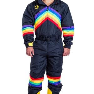 Tipsy elves midnight shredder rainbow ski suit